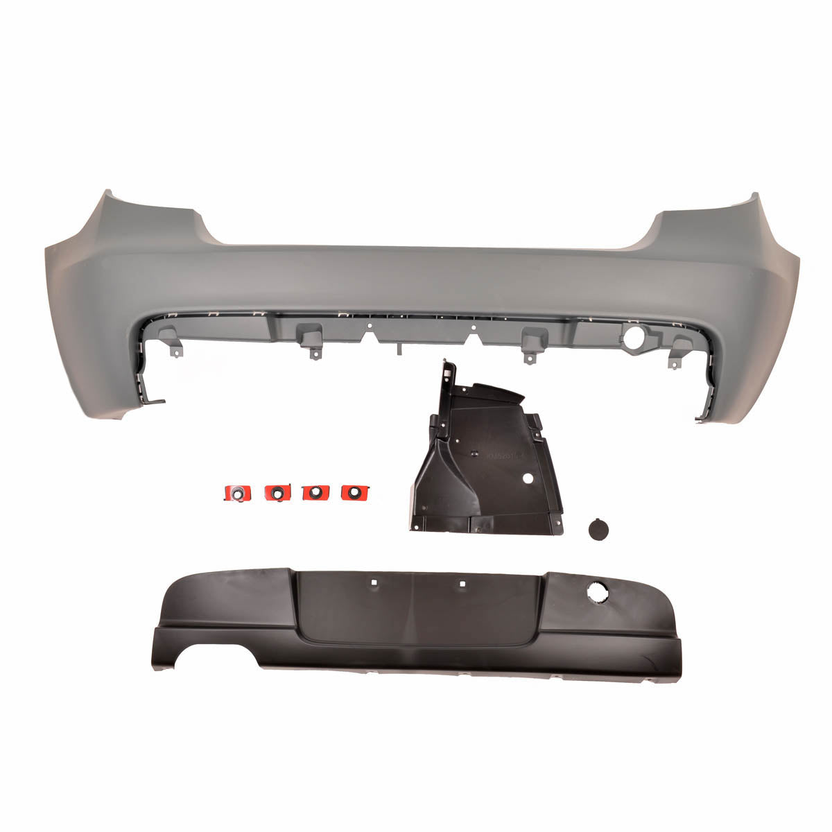 Heckstoßstange mit Diffusor passend für BMW 1er E81 E87 Schrägheck 2004-2011 – Ansicht 2