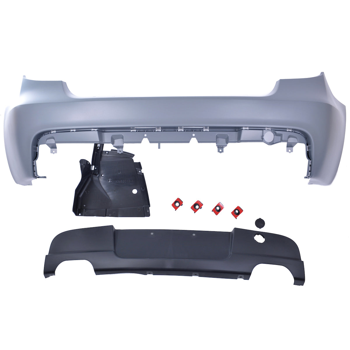Heckstoßstange mit Diffusor passend für BMW 1er E81 E87 Schrägheck 2004-2011 – Ansicht 2
