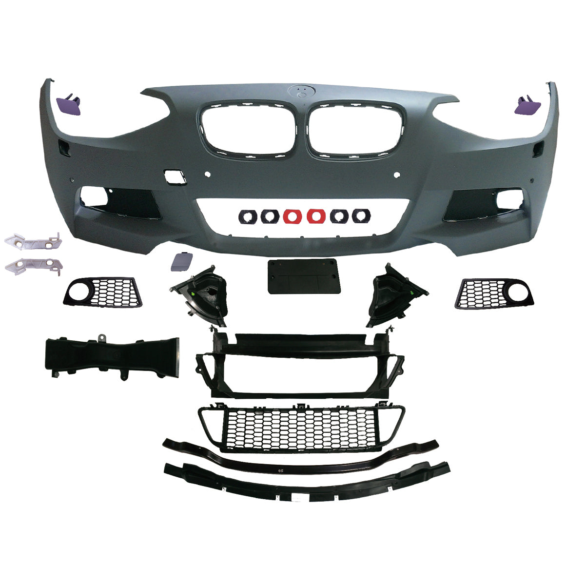 Frontstoßstange M-Tech mit PDC mit SRA passend für BMW 1er F20 F21 2011-2015 – Ansicht 2