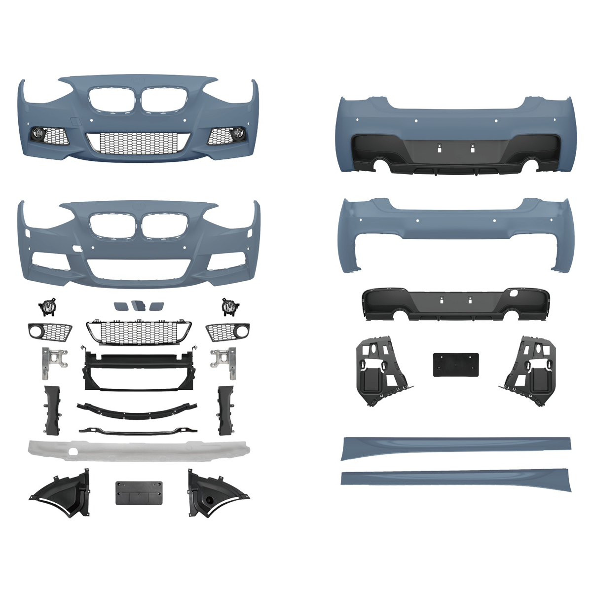 Frontstoßstange Sport mit PDC passend für BMW 1er (F20 F21) 2011-2015 – Ansicht 2