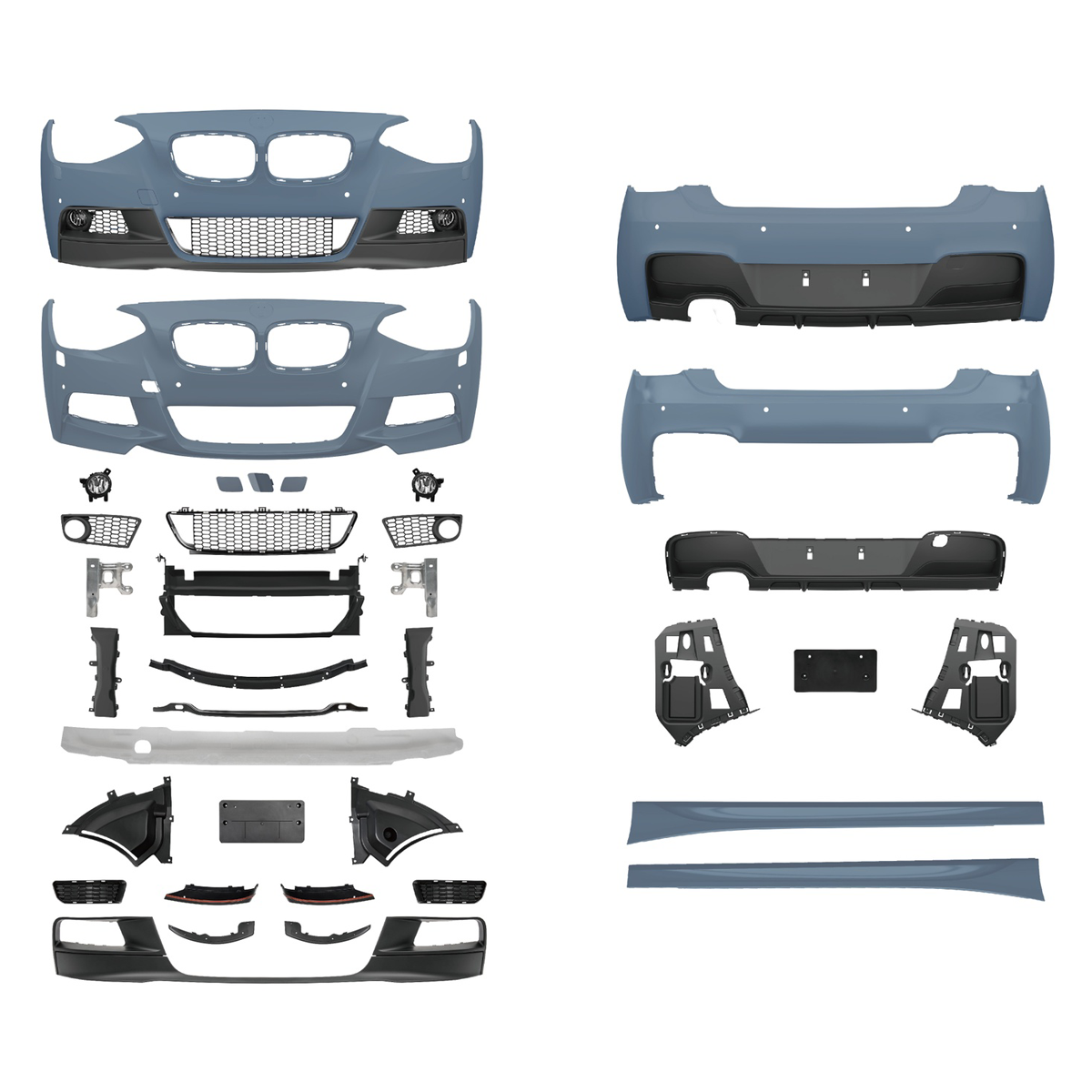 Frontstoßstange Sport mit SRA passend für BMW 1er (F20 F21) 2011-2015 – Ansicht 2