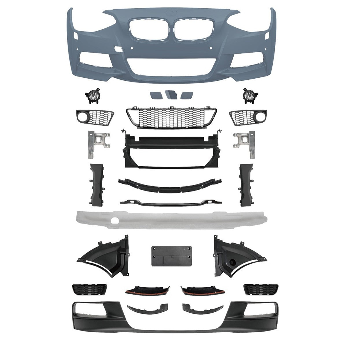 Frontstoßstange M-Tech mit PDC mit SRA passend für BMW 1er F20 F21 2011-2015 – Ansicht 3