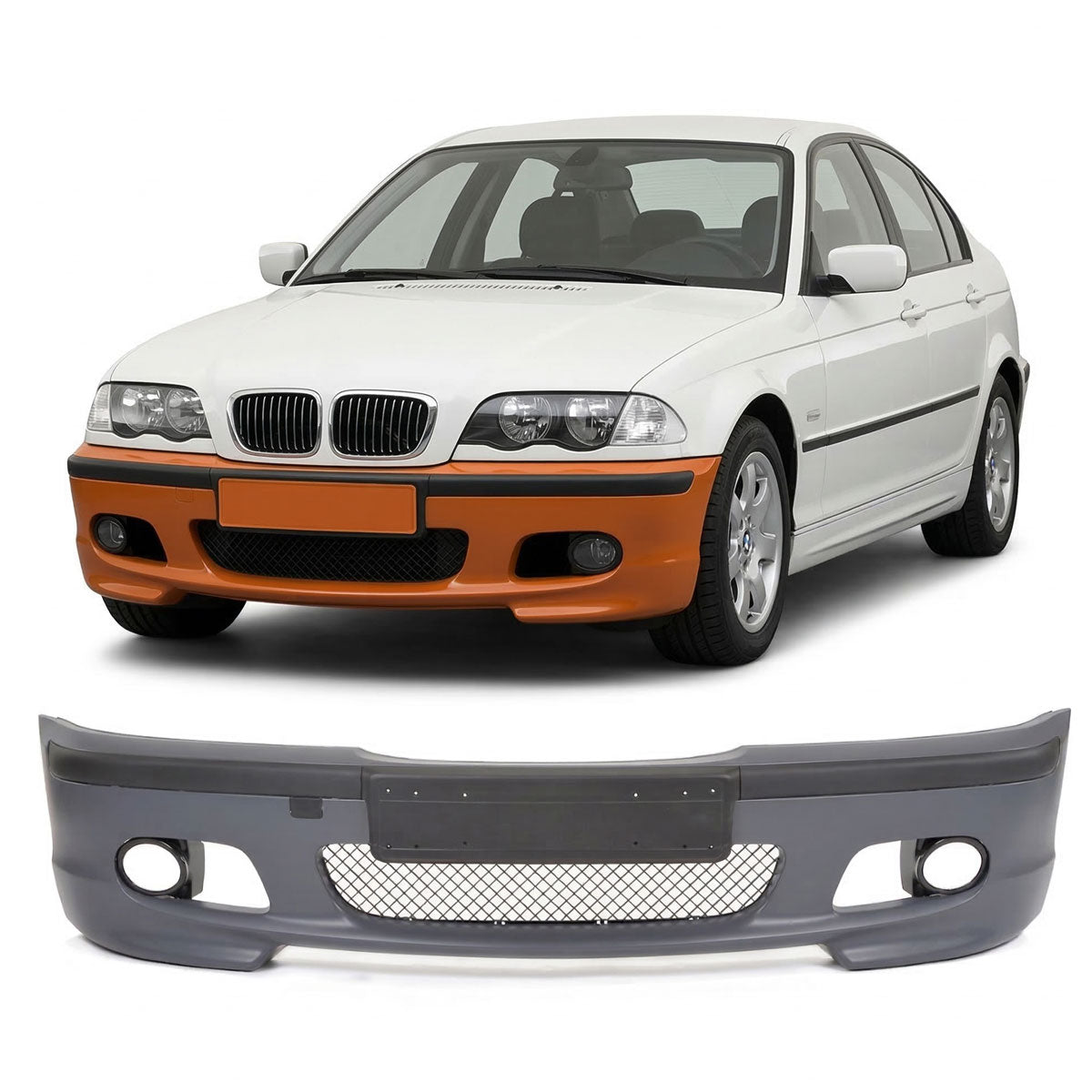 Frontstoßstange M-Tech passend für BMW 3er E46 Limousine Touring 1998-2005 – Ansicht 1