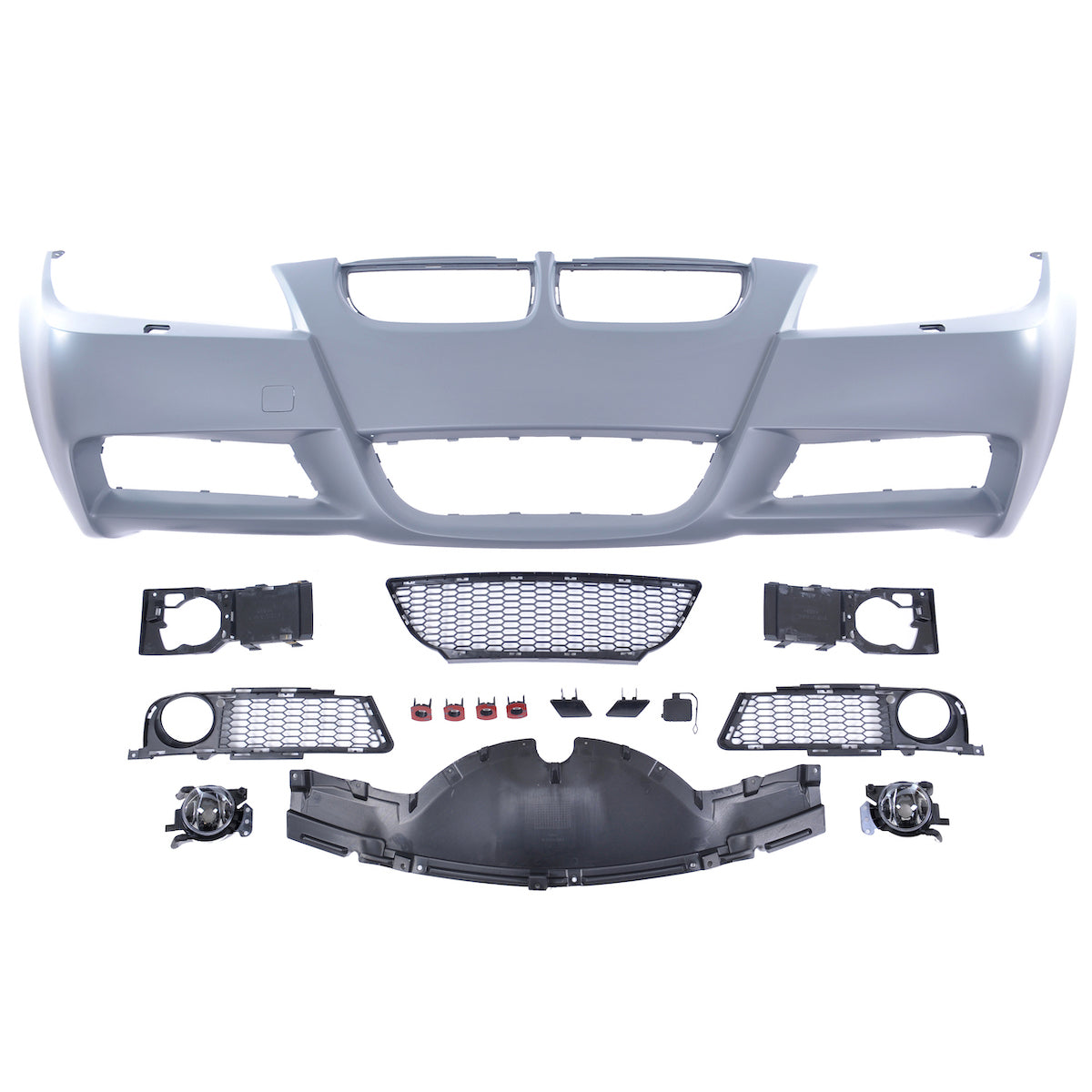 Frontstoßstange mit SRA mit Nebelscheinwerfer-Aufnahme passend für BMW 3er E90 E91 2005-2008 – Ansicht 2