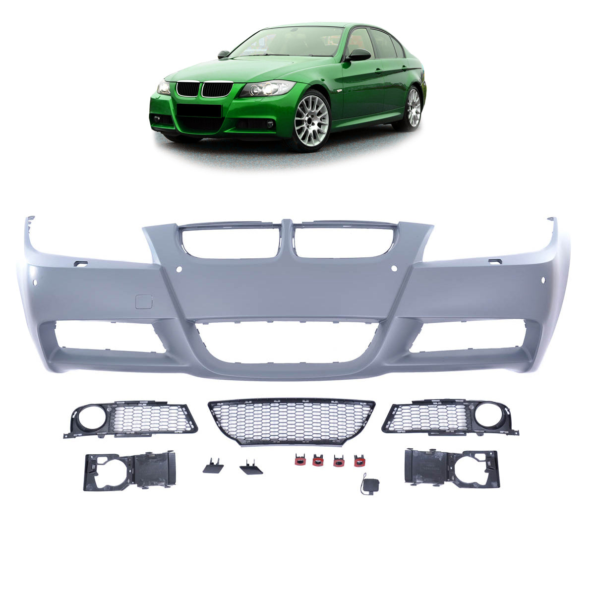 Frontstoßstange Sport passend für BMW 3er E90 E91 2005-2008 – Ansicht 1