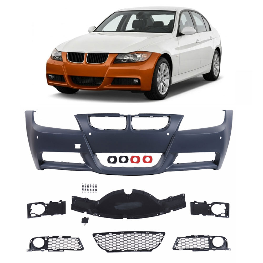 Frontstoßstange Sport mit PDC passend für BMW 3er E90 E91 2005-2008 – Ansicht 1