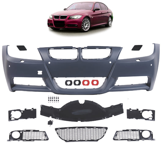 Frontstoßstange Sport mit PDC mit SRA passend für BMW 3er E90 E91 2005-2008 – Ansicht 1