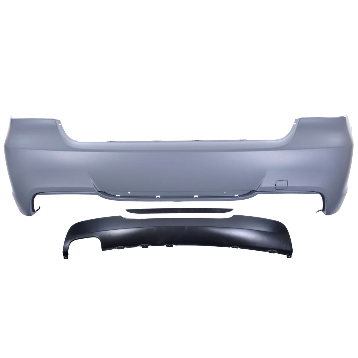 Heckstoßstange mit Diffusor passend für BMW 3er (E90) Limousine 2005-2011 – Ansicht 2