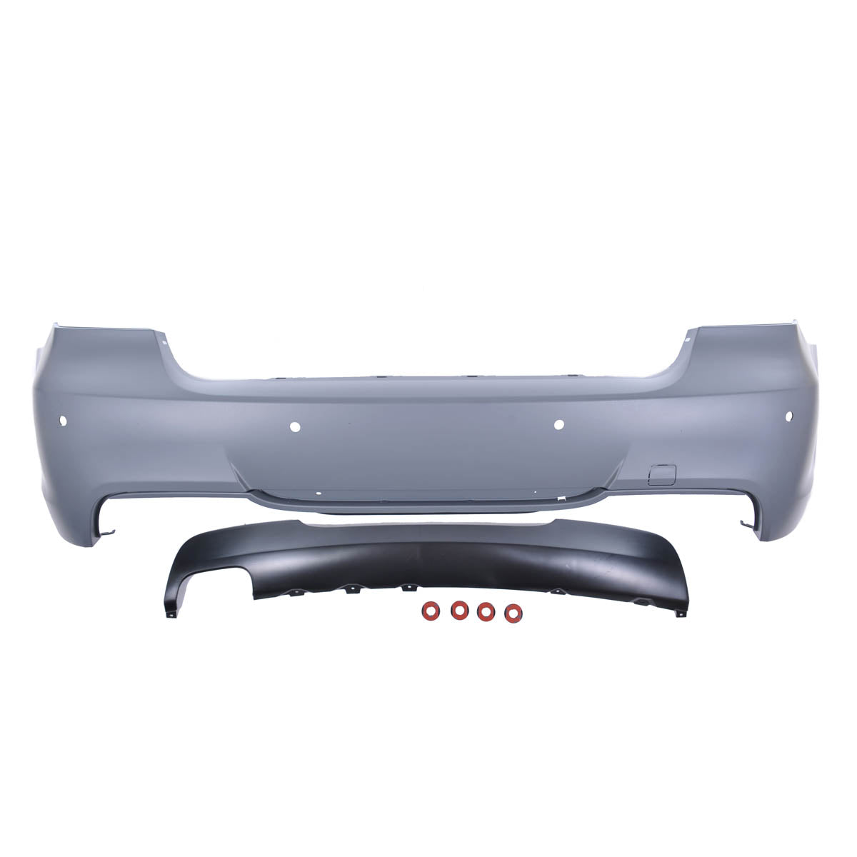 Heckstoßstange M-Tech mit PDC mit Diffusor passend für BMW 3 E90 Limousine 2005-2011 – Ansicht 2
