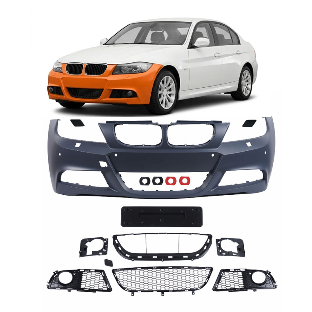 Frontstoßstange M-Tech mit PDC mit SRA passend für BMW 3er E90 E91 2008-2011 – Ansicht 1