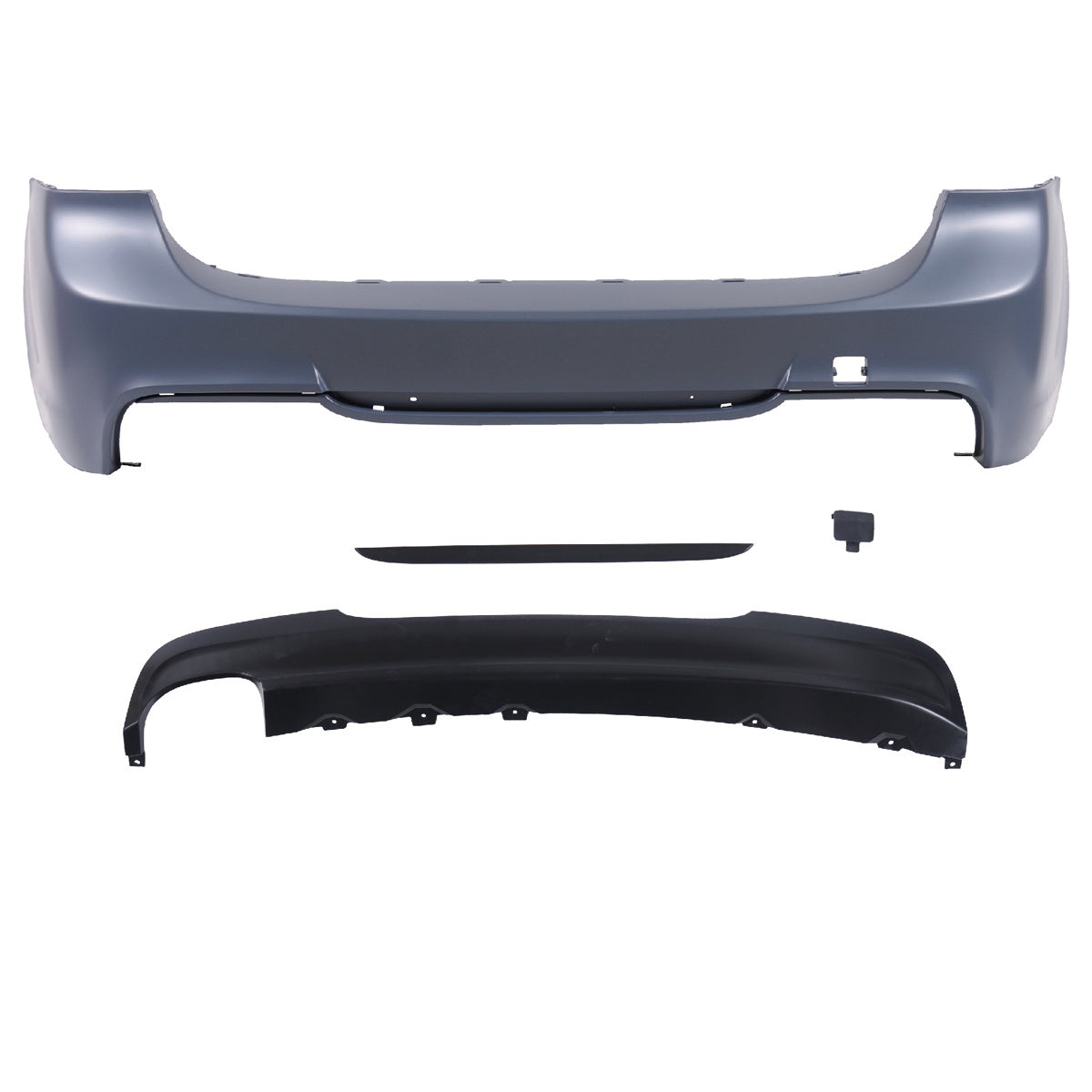 Heckstoßstange mit Diffusor passend für BMW 3er E91 Touring 2005-2011 – Ansicht 2