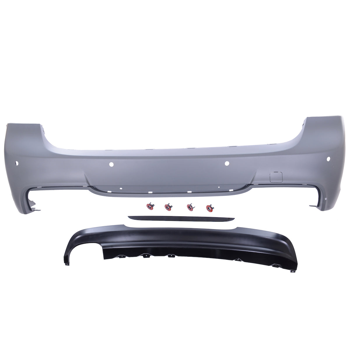Heckstoßstange M-Tech mit PDC mit Diffusor passend für BMW 3er E91 Touring 2005-2011 – Ansicht 2