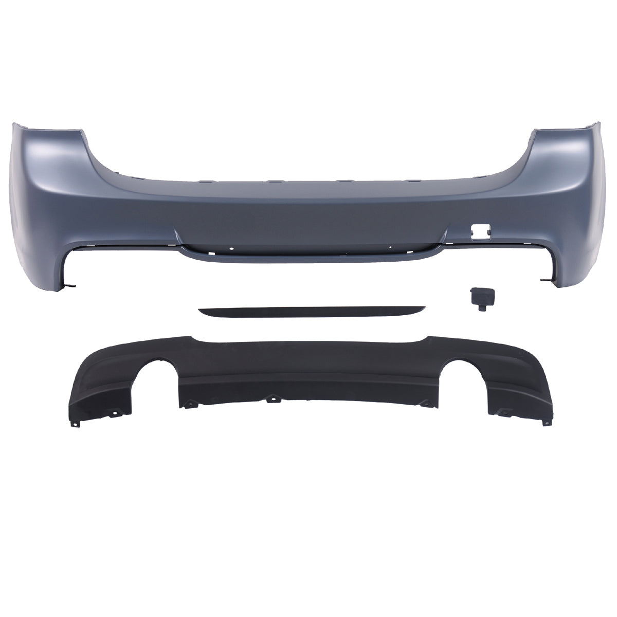 Heckstoßstange Sport mit Diffusor passend für BMW 3er E91 Touring 2008-2011 – Ansicht 2