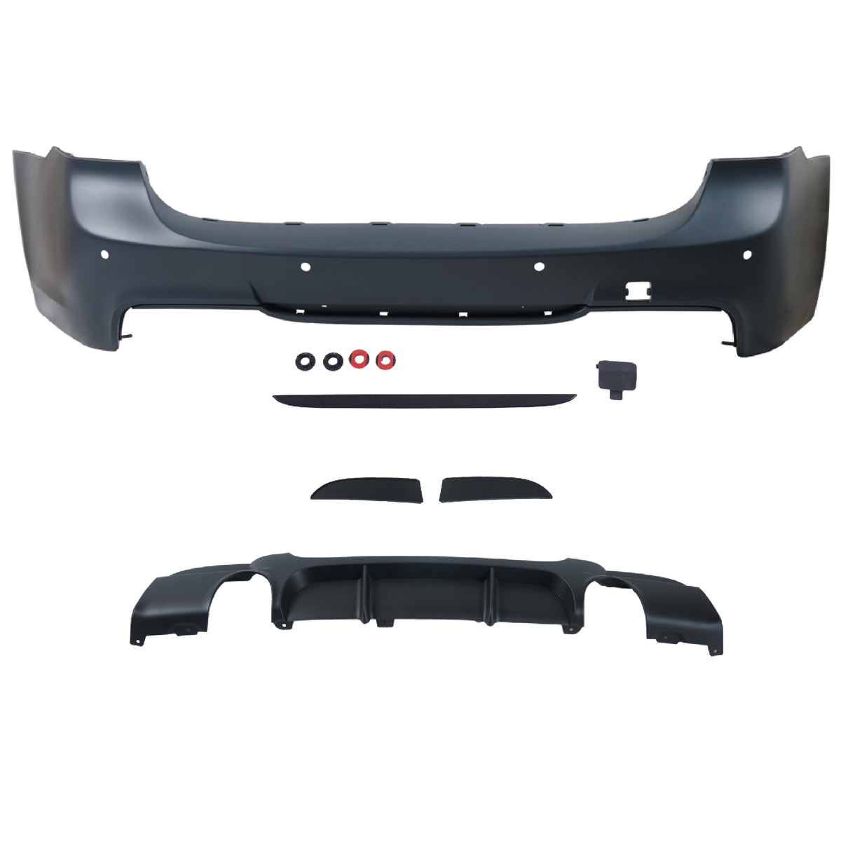 Heckstoßstange M-Tech mit Diffusor passend für BMW 3er E91 Touring 2005-2011 – Ansicht 2