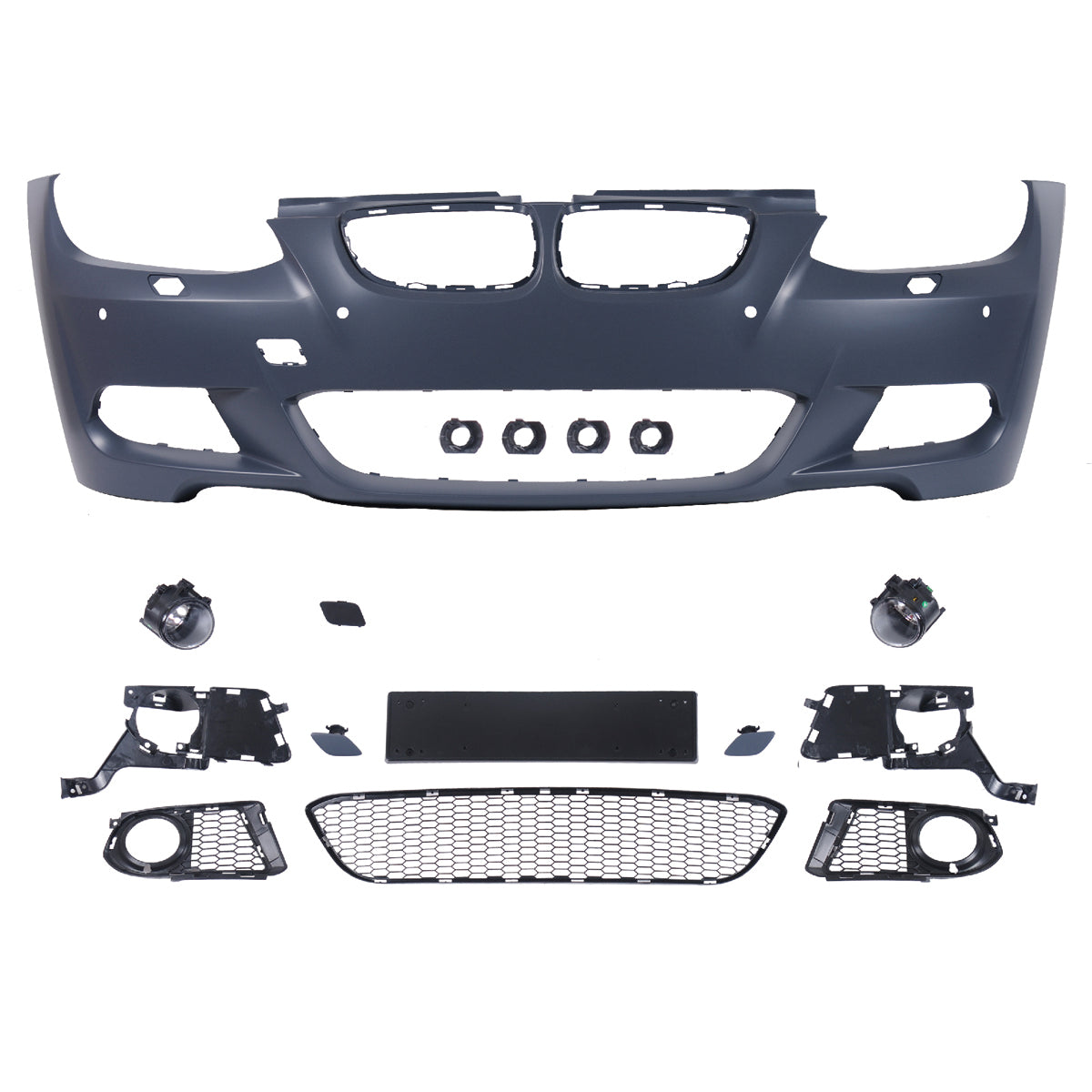 Frontstoßstange Sport mit PDC mit SRA passend für BMW 3er E92 E93 2006-2010 – Ansicht 2