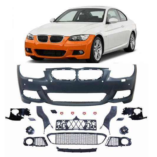 Frontstoßstange Sport mit PDC mit SRA mit Nebelscheinwerfer-Aufnahme passend für BMW 3er E92 E93 10-13 – Ansicht 1