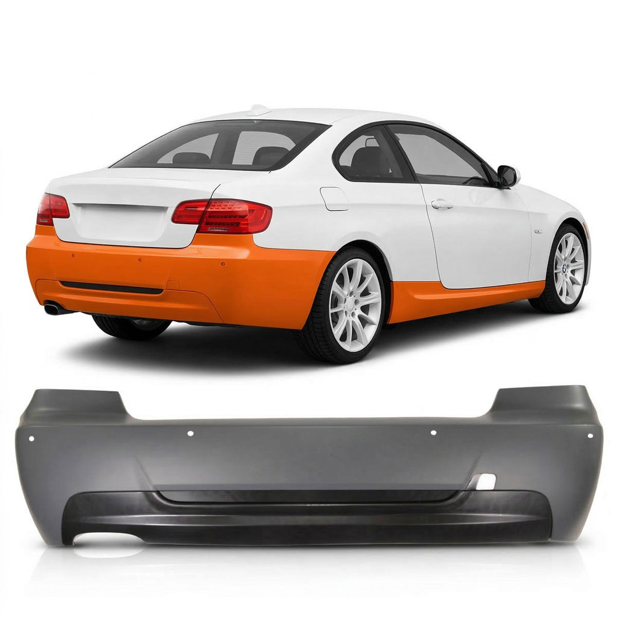 Heckstoßstange M-Tech passend für BMW 3er E92 E93 Coupé Cabrio 2006-2013 – Ansicht 1
