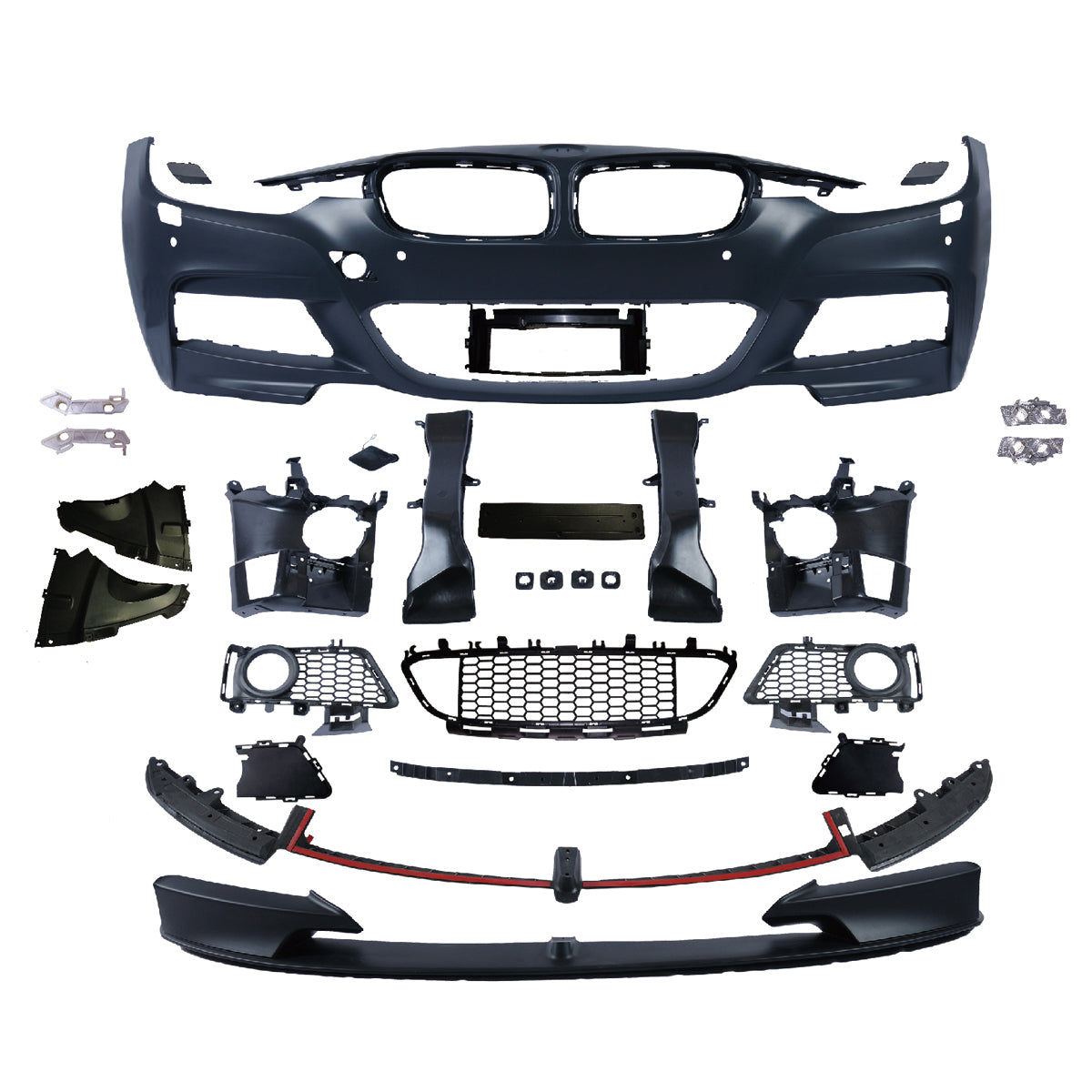 Frontstoßstange Sport mit PDC mit SRA passend für BMW 3er F30 F31 2011-2015 – Ansicht 2
