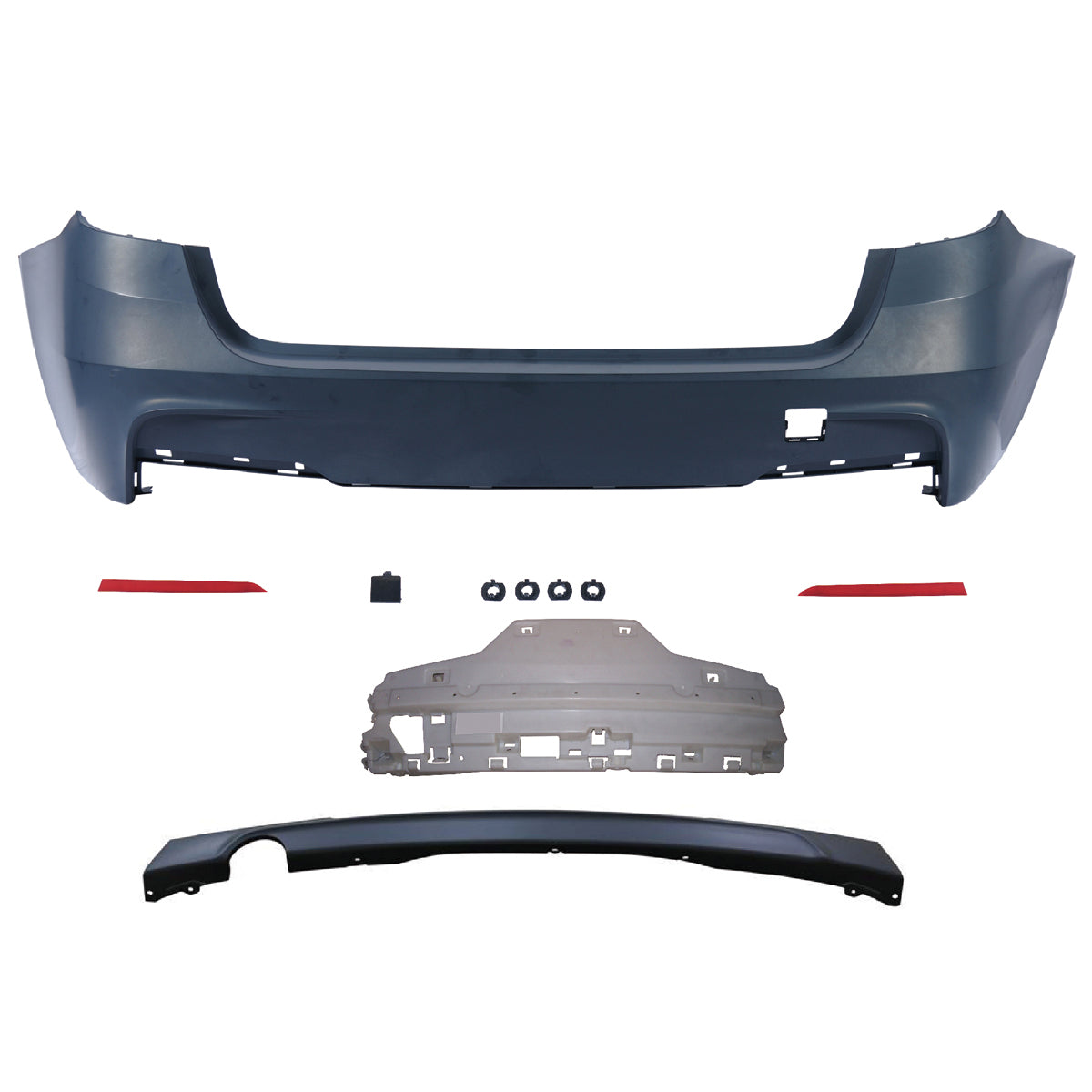 Heckstoßstange Sport mit Diffusor passend für BMW 3er F31 Touring 2011-2018 – Ansicht 2