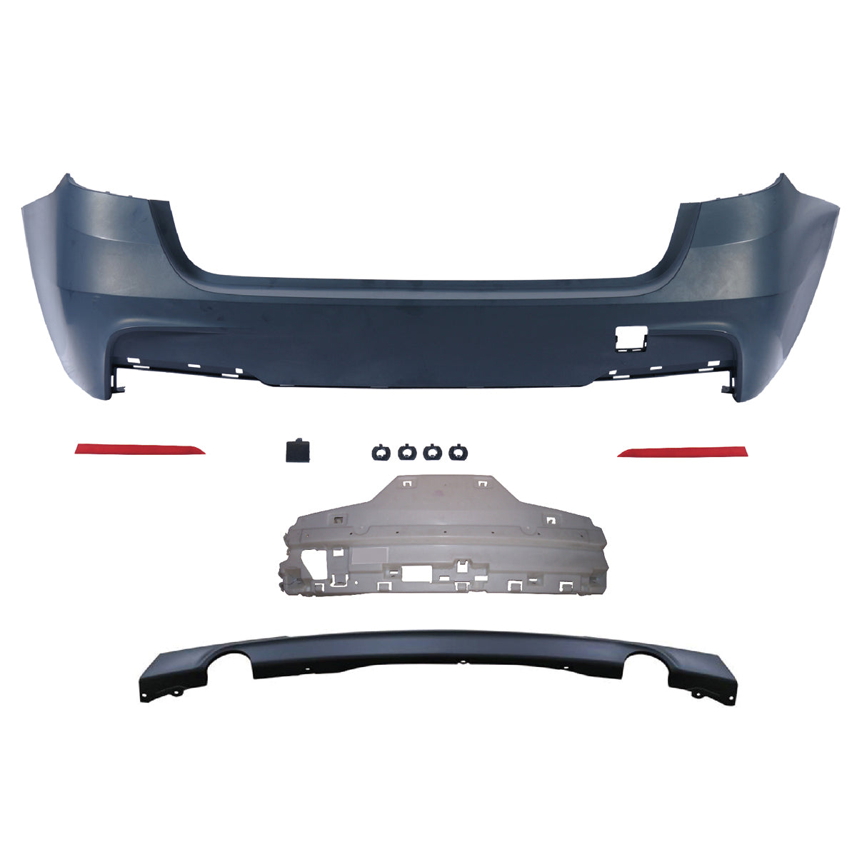 Heckstoßstange Sport mit Diffusor passend für BMW 3er F31 Touring 2011-2018 – Ansicht 2