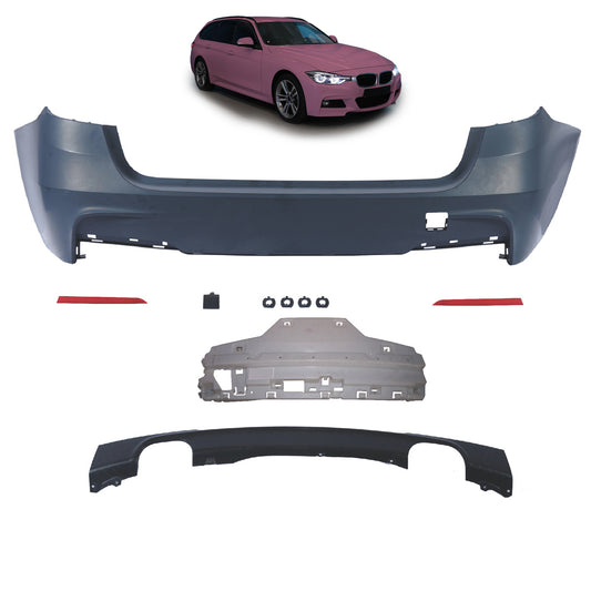 Heckstoßstange Sport mit Diffusor passend für BMW 3er F31 Touring 2011-2018 – Ansicht 1