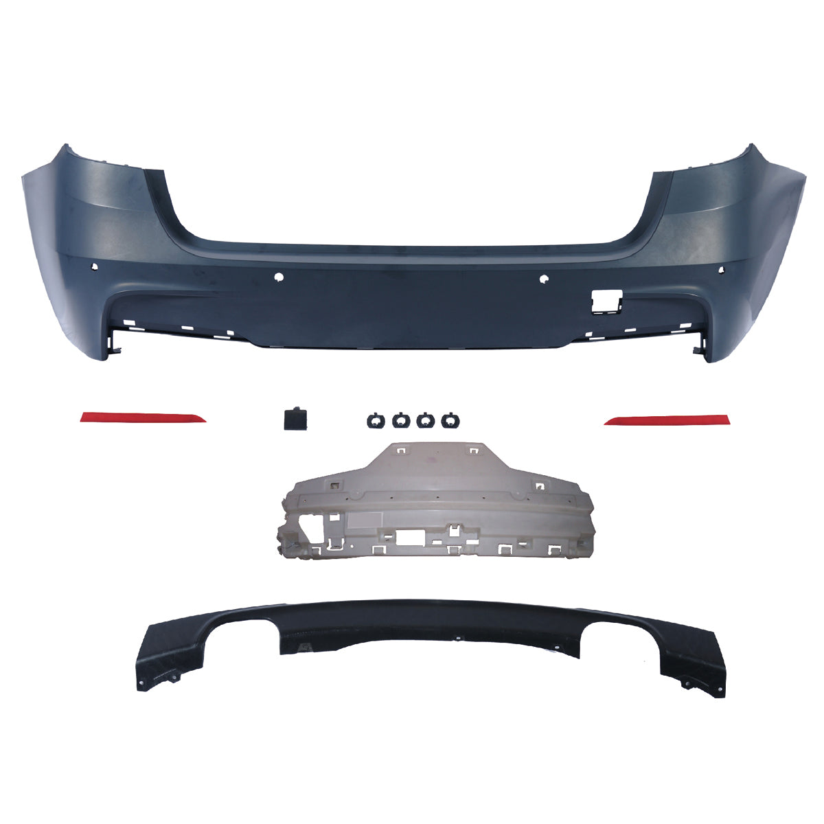 Heckstoßstange mit PDC mit Diffusor passend für BMW 3er F31 2011-2018 – Ansicht 2