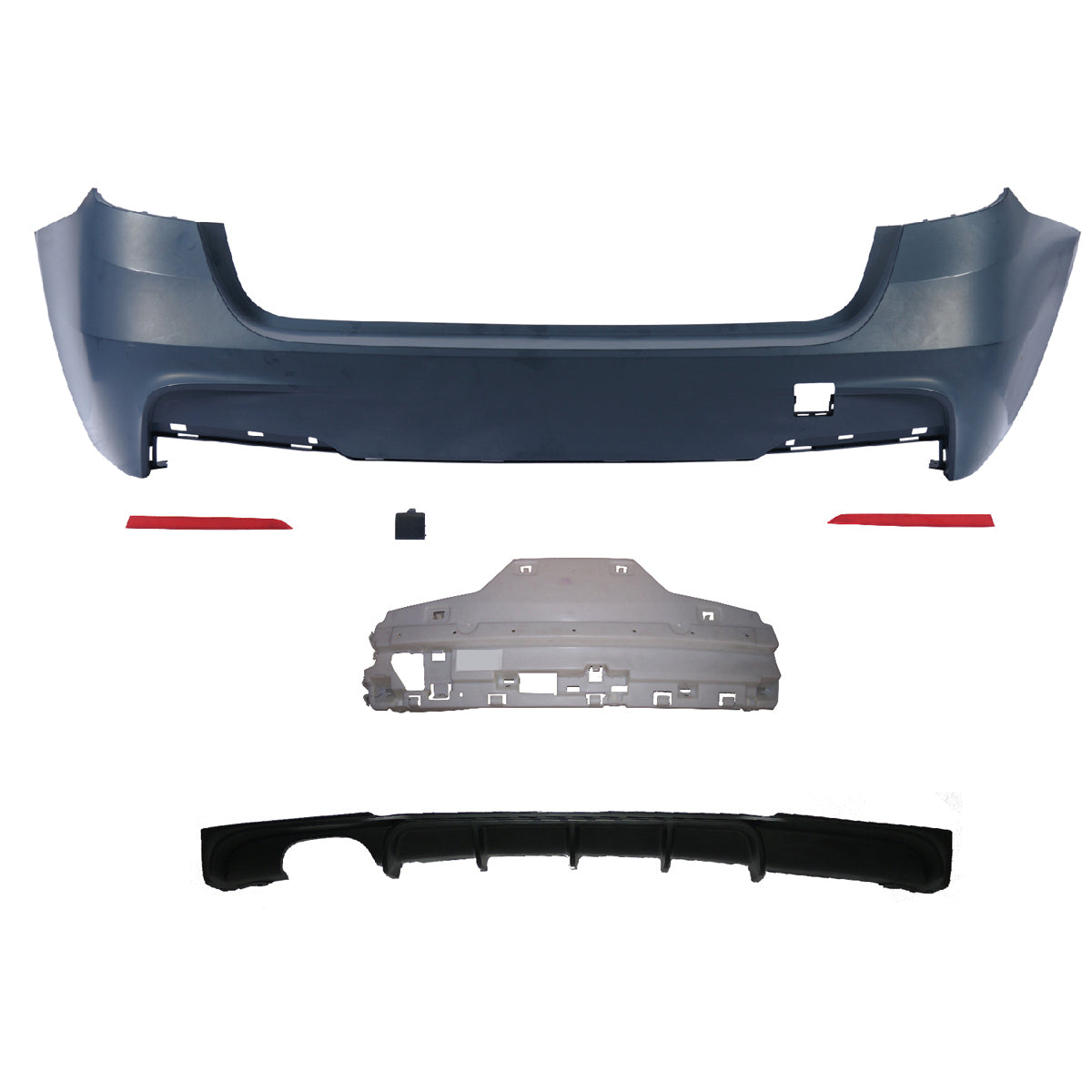 Heckstoßstange Sport mit Diffusor passend für BMW 3er F31 Touring 2011-2019 – Ansicht 2