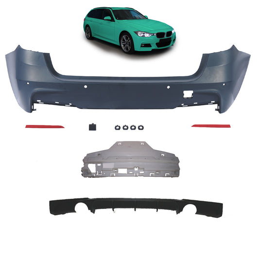 Heckstoßstange Sport mit Diffusor passend für BMW 3er F31 Touring 2012-2019 – Ansicht 1
