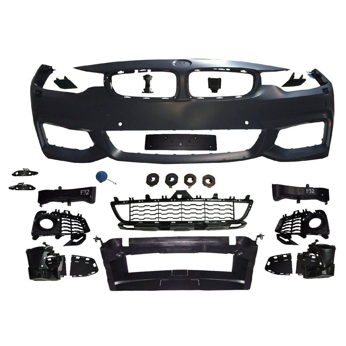 Frontstoßstange Sport mit PDC mit SRA passend für BMW 4 Series F32 F33 F36 2013-2021 – Ansicht 2