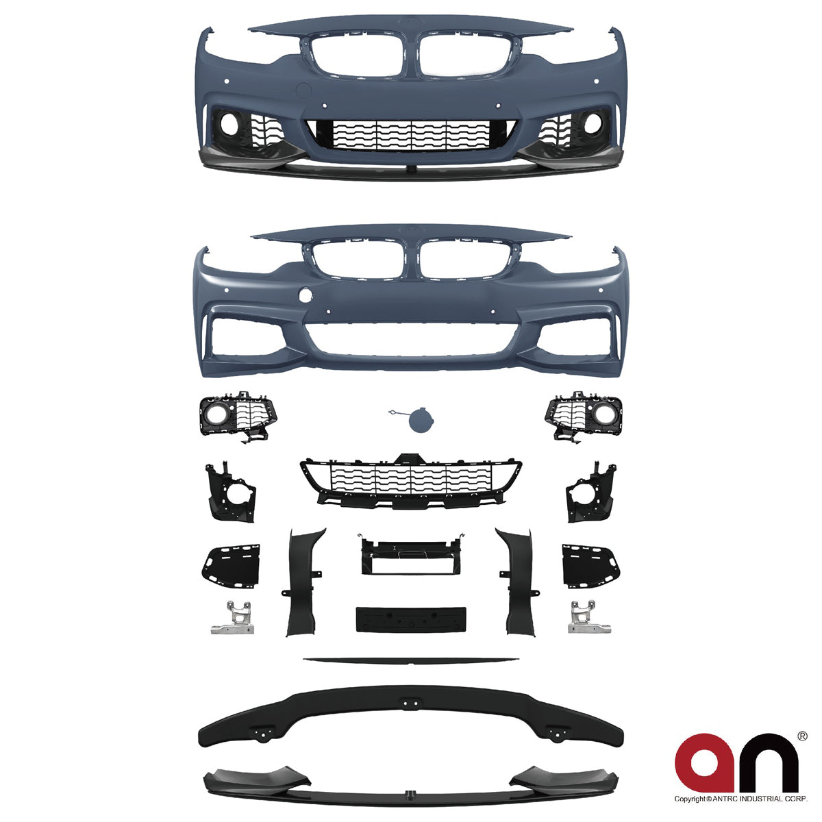 Frontstoßstange M-Tech passend für BMW 4 Series F32 F33 F36 2013-2021 – Ansicht 2