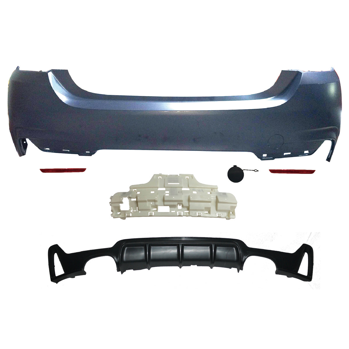 Heckstoßstange Sport mit Diffusor passend für BMW 4 Series F36 2013-2020 – Ansicht 1