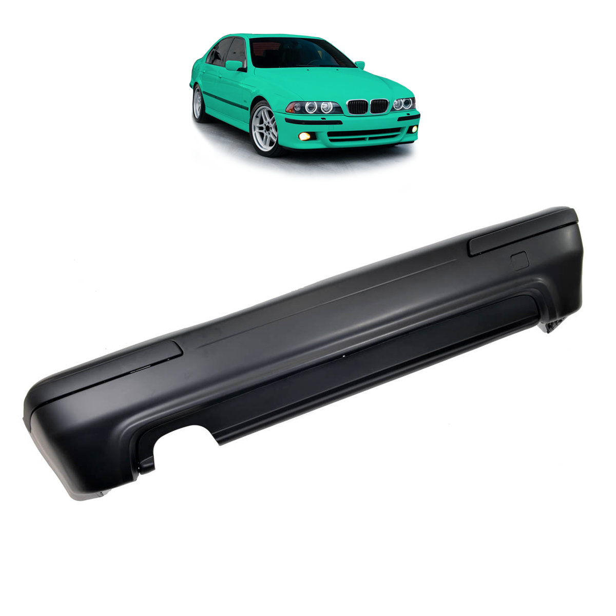 Heckstoßstange M-Tech mit Diffusor passend für BMW 5er E39 Limousine 1996-2003 – Ansicht 1