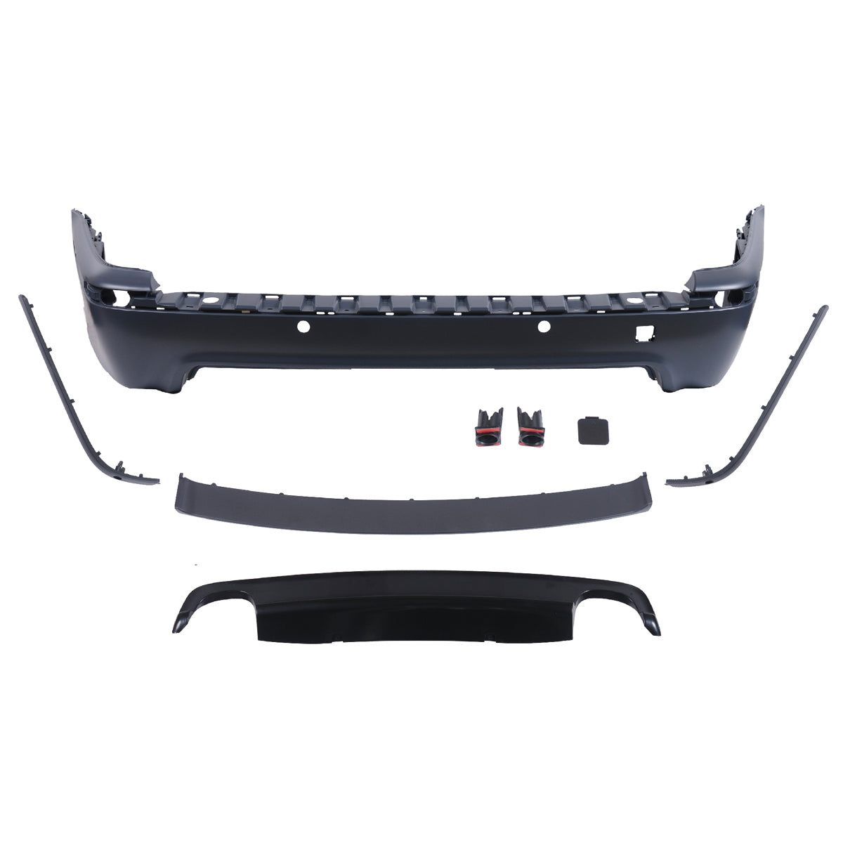 Heckstoßstange Sport mit Diffusor passend für BMW 5er E39 Touring 1995-2003 – Ansicht 2