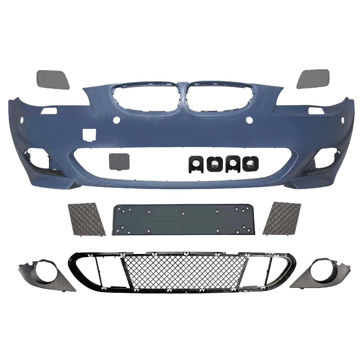 Frontstoßstange M-Tech mit PDC mit SRA passend für BMW 5er E60 E61 2003-2007 – Ansicht 2