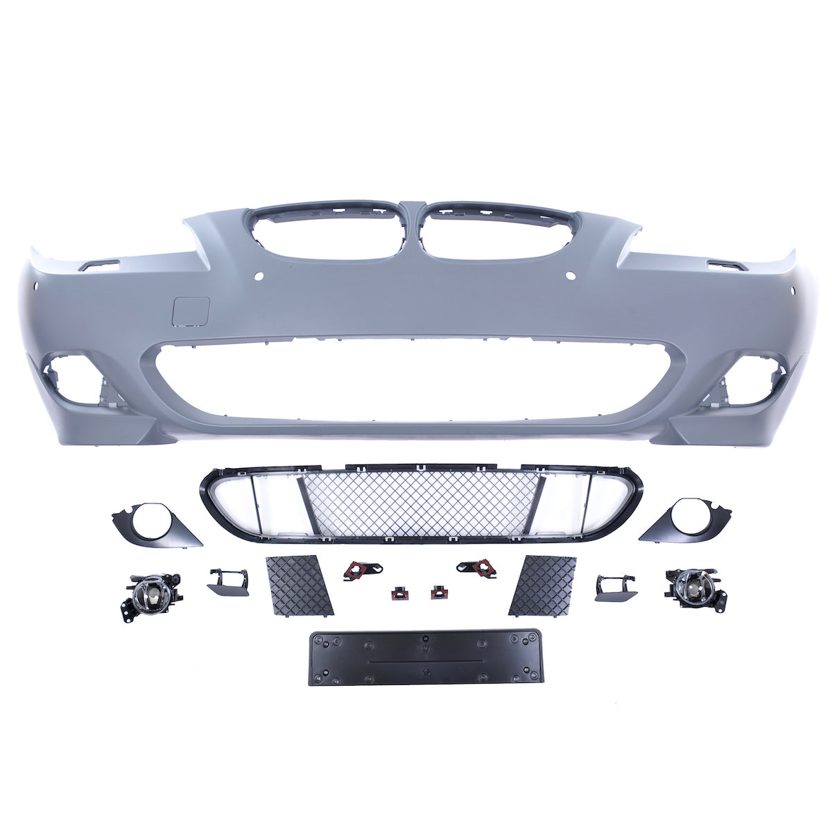 Frontstoßstange mit PDC mit SRA mit Nebelscheinwerfer-Aufnahme passend für BMW 5er E60 E61 2007-2010 – Ansicht 5