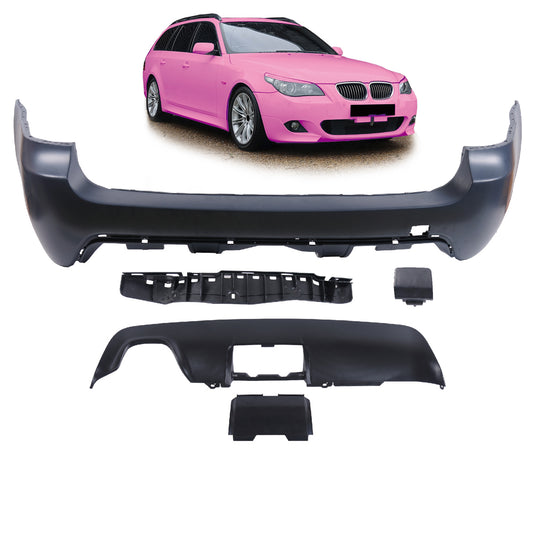 Heckstoßstange Sport mit Diffusor passend für BMW 5er E61 Touring 2003-2010 – Ansicht 1