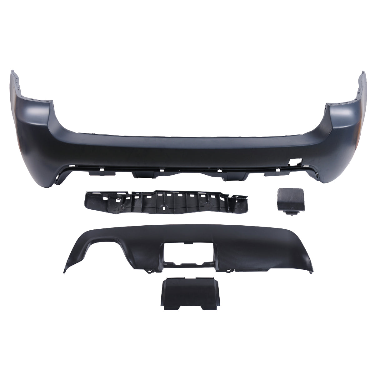 Heckstoßstange Sport mit Diffusor passend für BMW 5er E61 Touring 2003-2010 – Ansicht 2