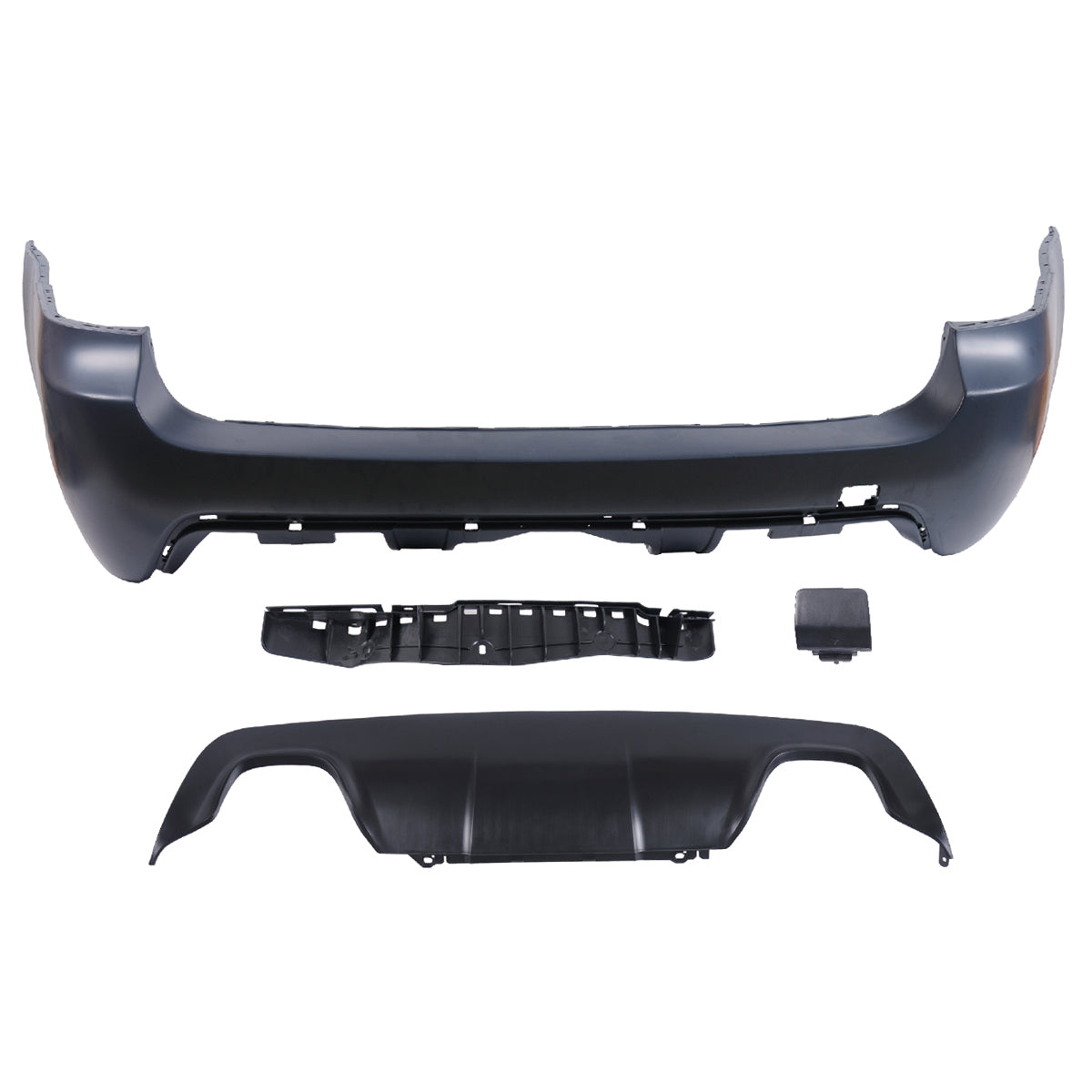 Heckstoßstange mit Diffusor passend für BMW 5er E61 Touring 2003-2010 – Ansicht 2