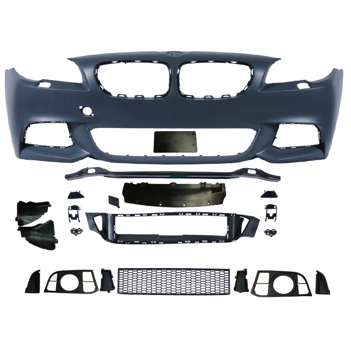 Frontstoßstange Sport mit SRA passend für BMW 5er F10 F11 Facelift 2013-2017 – Ansicht 2
