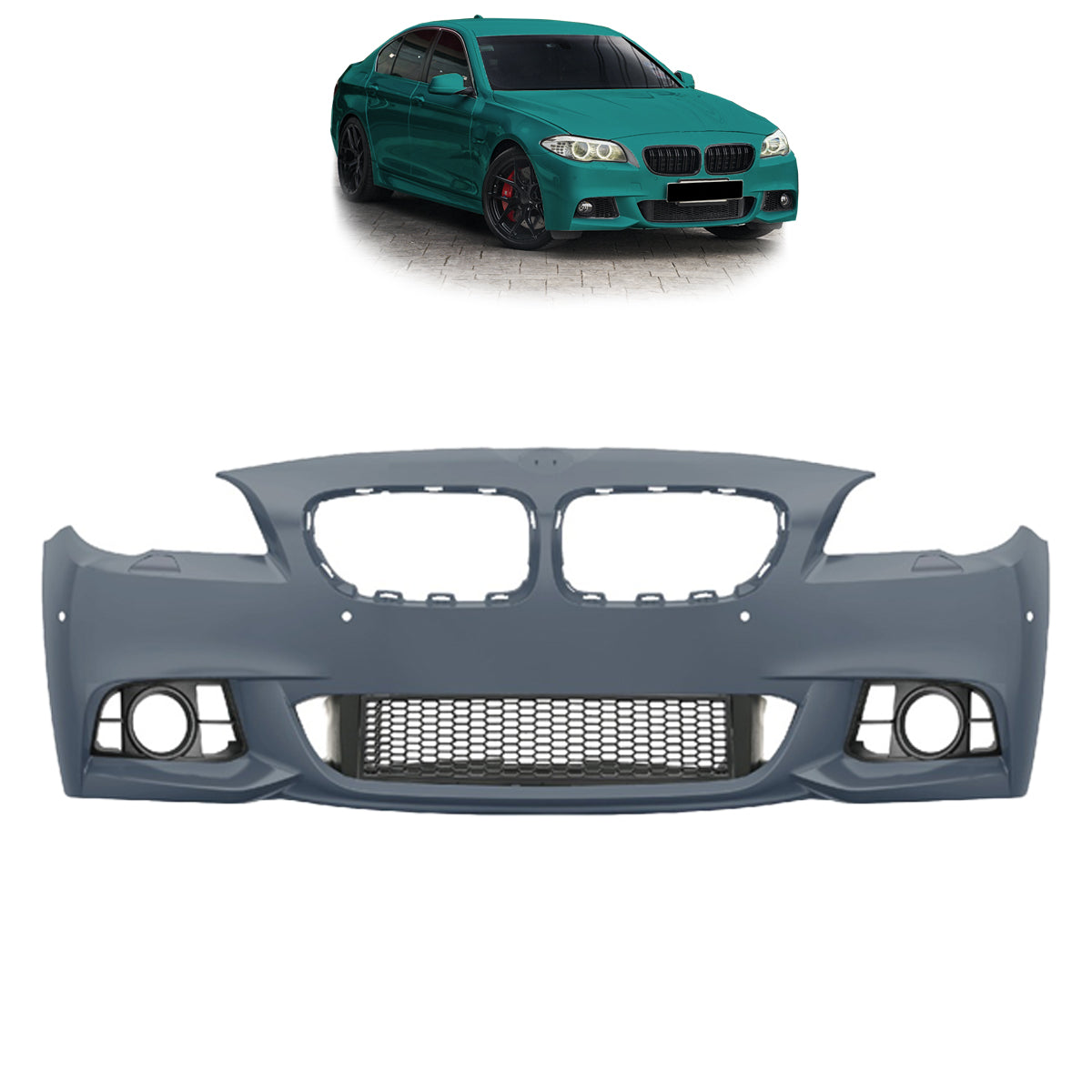Frontstoßstange M-Tech mit PDC mit SRA passend für BMW 5er F10 F11 2013-2017 – Ansicht 1