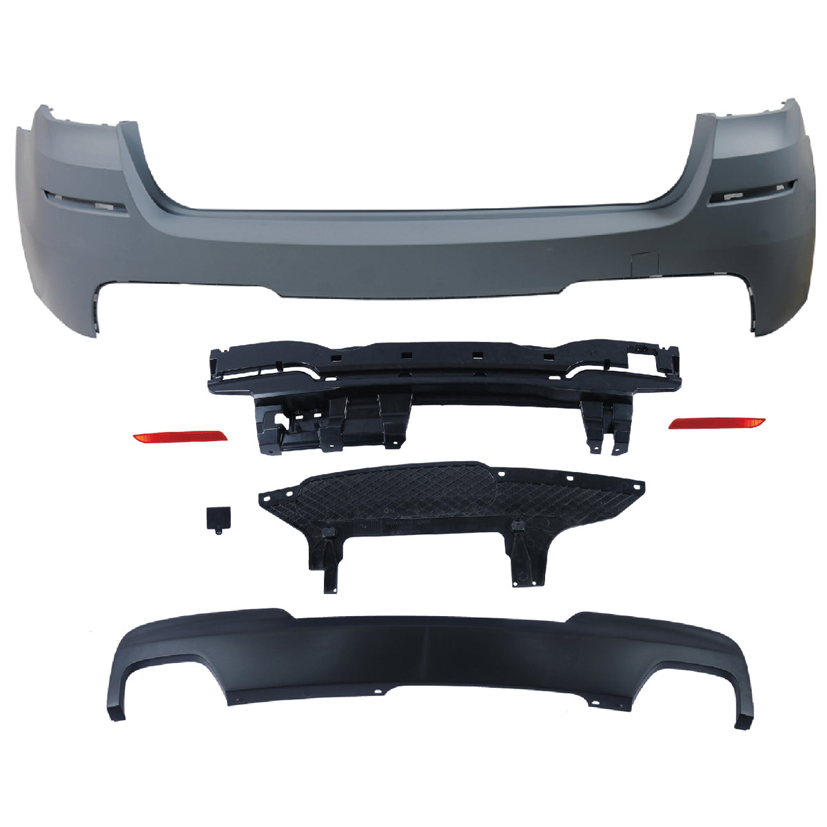 Heckstoßstange Sport mit Diffusor passend für BMW 5er F11 Touring 2010-2017 – Ansicht 2