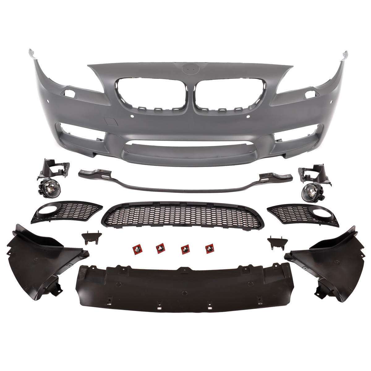 Frontstoßstange mit PDC mit SRA mit Nebelscheinwerfer-Aufnahme passend für BMW 5er F10 F11 2010-2013 – Ansicht 2
