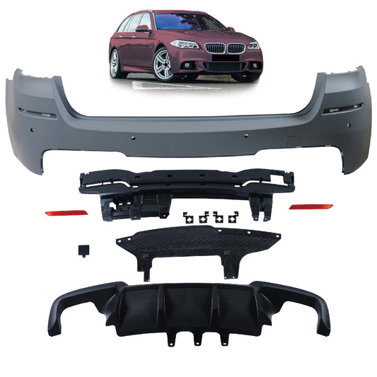 Heckstoßstange Sport mit Diffusor passend für BMW 5er F11 Touring 2010-2017 – Ansicht 1
