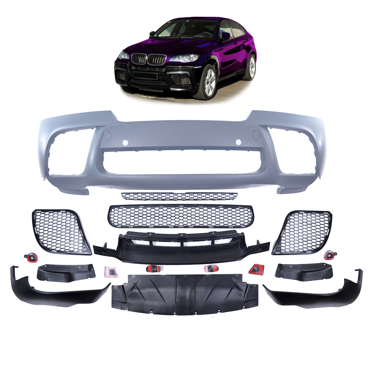 Frontstoßstange mit PDC passend für BMW X6 E71 2007-2014 – Ansicht 1
