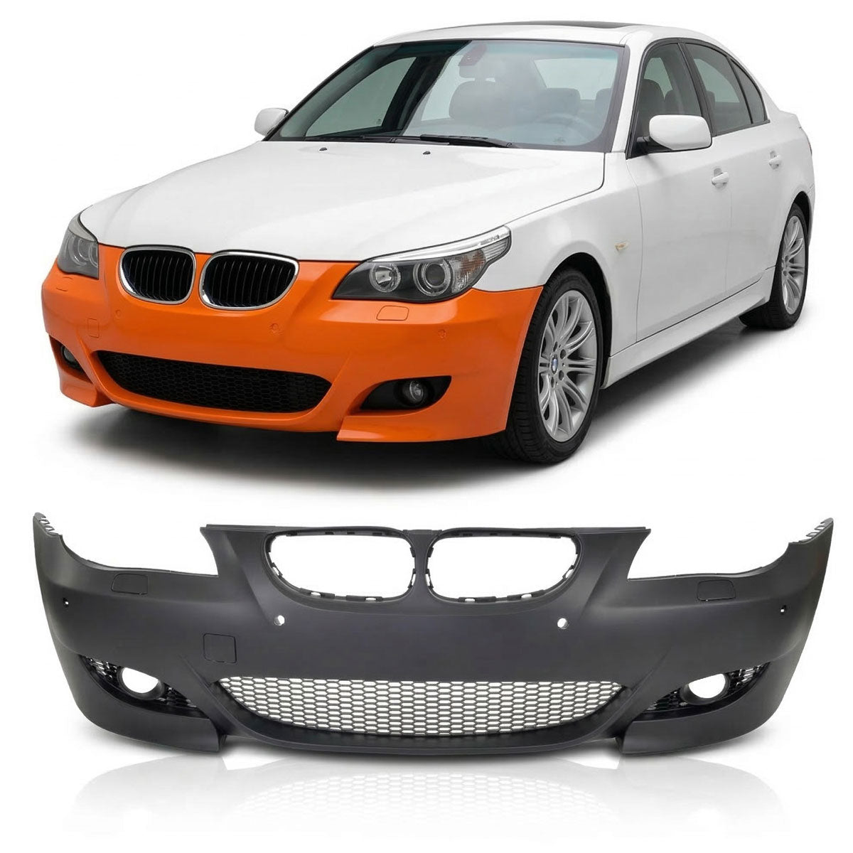 Frontstoßstange mit PDC mit SRA passend für BMW 5er E60 E61 2003-2007 – Ansicht 1