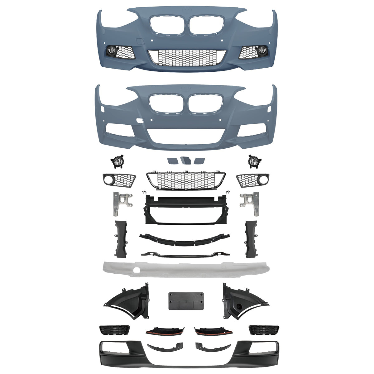 Frontstoßstange mit PDC mit SRA passend für BMW 1er (F20 F21) 2011-2015 – Ansicht 2