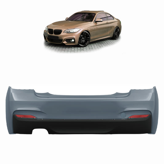 Heckstoßstange M-Tech mit PDC mit Diffusor passend für BMW 2 Series F22 F23 2013-2021 – Ansicht 1