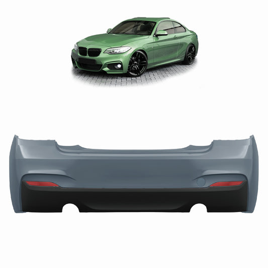 Heckstoßstange M-Tech mit PDC mit Diffusor passend für BMW 2 Series F22 F23 2013-2021 – Ansicht 1