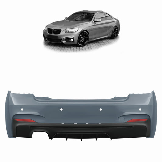 Heckstoßstange M-Tech mit PDC passend für BMW 2 Series F22 F23 2013-2021 – Ansicht 1