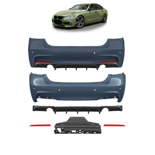 Heckstoßstange M-Tech mit PDC passend für BMW 3er F30 Limousine 2011-2018 – Ansicht 1